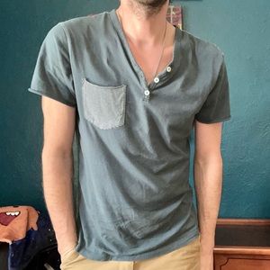 On the BYAS Short Sleeve Henley Shirt